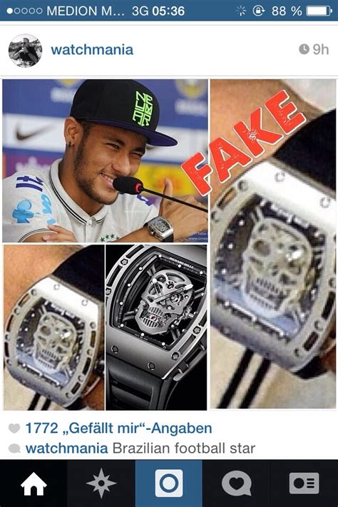 fake watch busta neymar|[Fakewatchbusta] busted Brazilian footballer Neymar for using a fake .